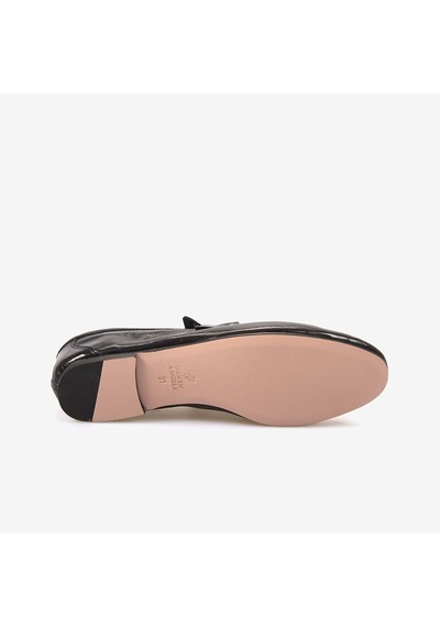 Hawen Angels Kadın Enjeksiyon Kösele Loafer 61145 Siyah