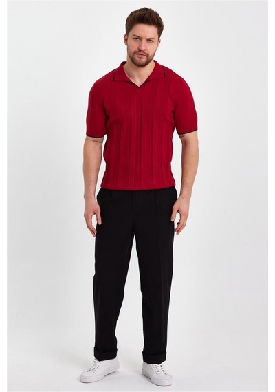 Cool Tarz Koyu Kırmızı Erkek Polo Yaka Çizgili Triko T-shirt-trz19109r02s Koyu Kırmızı Koyu Kırmızı Cool Tarz Koyu Kırmızı Erkek Polo Yaka Çizgili Triko T-shirt-trz19109r02s Koyu Kırmızı Koyu Kırmızı
