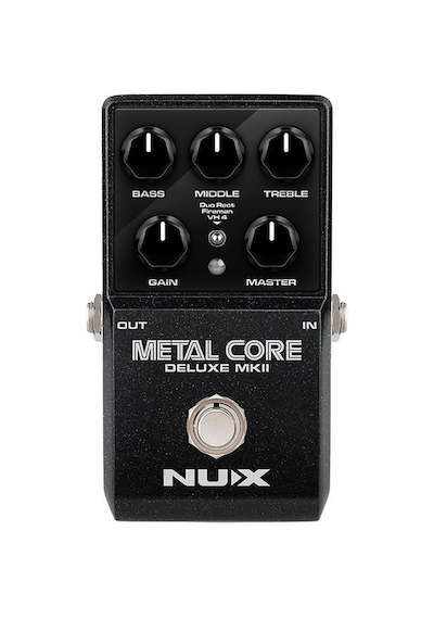 Nux Metal Core Deluxe Mkıı Profesyonel - Yüksek Gain Efekt Pedalı 3 Farklı Amfi Modeli Duo Rect, Fireman, Vh4 , Dahili Noise Gate, Usb İle Ir Yükleme Ölçüler: 122 X 72 X 47 Mm