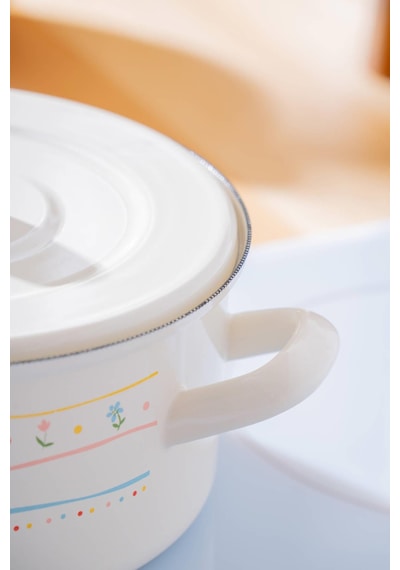 Acar Made With Love Emaye Tencere - 20 Cm