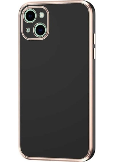 Apple Uyumlu iPhone 13 Kılıf Zore Bark Kapak Siyah