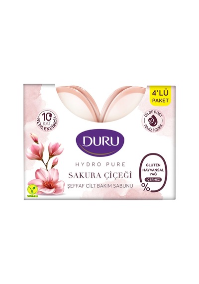 4 Adet Duru Hydropure Sakura Bakım Sabunu 4 X 135 G Diğer