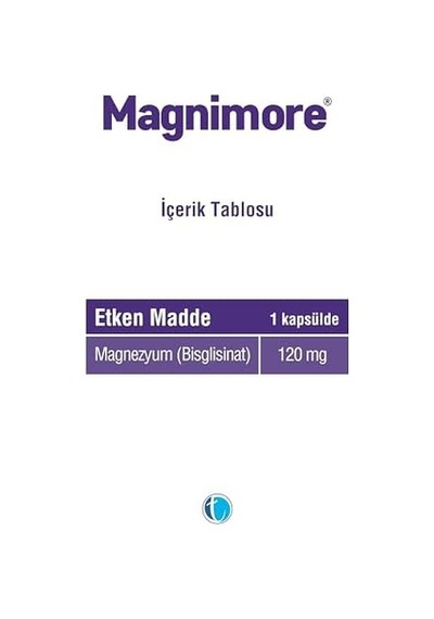 Magnezyum Bisglisinat 60 Bitkisel Kapsül 120 Mg 2 Paketi