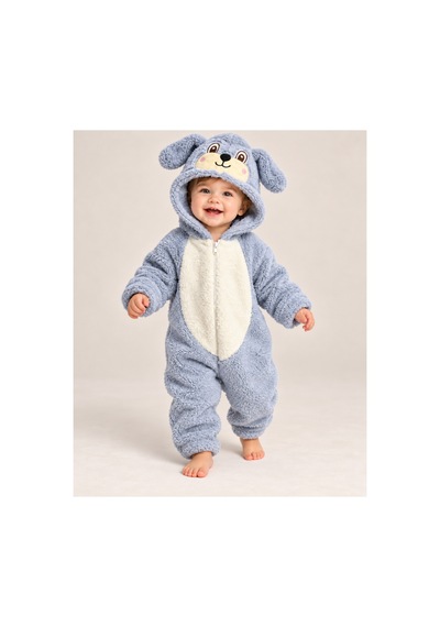 Messlife Sevimli Hayvan Figürlü Peluş Bebek Tulum Mavi - 931101167 Mavi