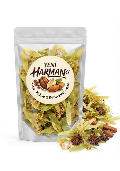 Yeni Harmancı Doğal Yaprak Ihlamur Özenle Seçilmiş Mis Kokulu Çiçekli Ihlamur 50 Gr.