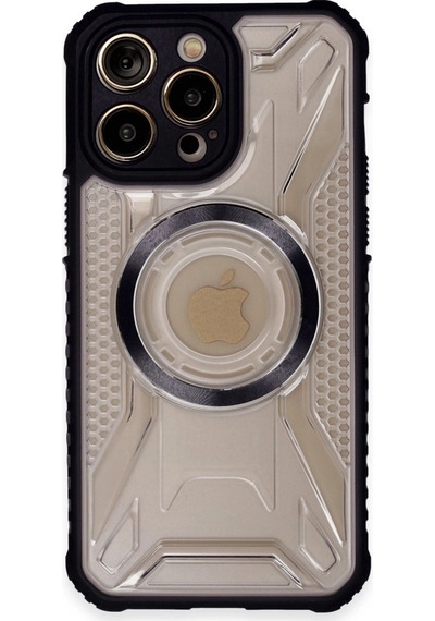 Apple  Uyumlu  iPhone 13 Pro Kılıf Prag Magneticsafe Kapak Siyah