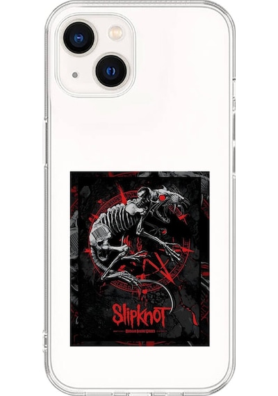 Apple Uyumlu iPhone 13 Mini Şeffaf Kılıf Slipknot Tasarımlı