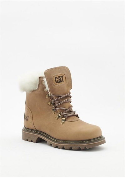 Caterpillar İllinois Beıge Crazy Deri Kadın Bot 001