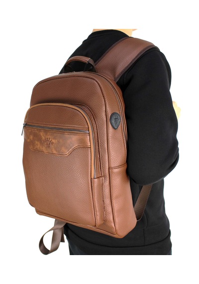 Unisex Taba Laptop Bölmeli Okul Evrak Ve Sırt Çantası Taba