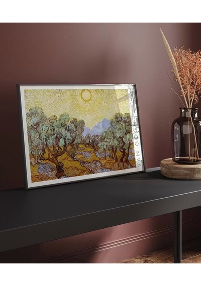 Çerçevesiz Poster Vincent Van Gogh Zeytin Ağaçları