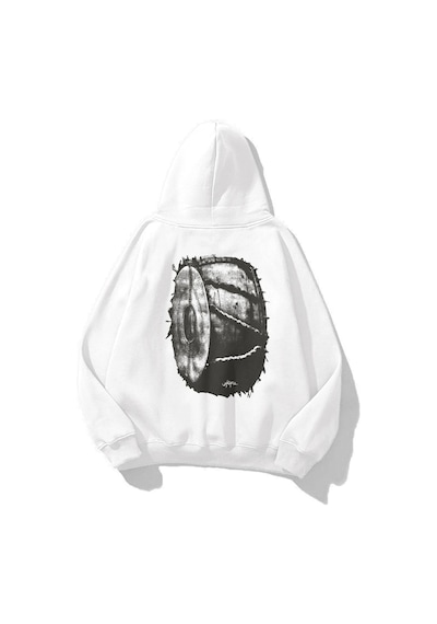 Tarzsokak Unisex Utopia Wheel Travis Scott Sweatshirt Hoodie Beyaz