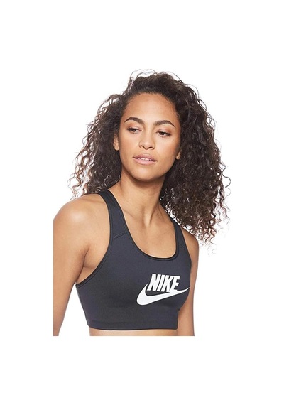Nike Swoosh Futura Lacivert Kadın Sporcu Sütyeni Lacivert