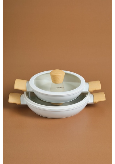 Karaca x Refika Swiss Crystal Almond Cream Sahan 4 Parça Set Ind