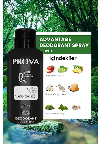 Prova Advantage Erkek Parfüm EDP 120 ML + Deodorant 3 x 150 ML