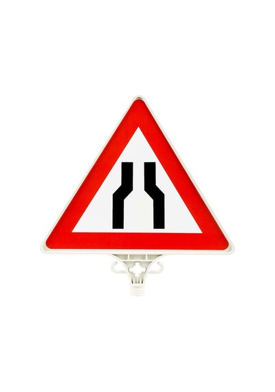 Her İki Taraftan Daralan Yol Uyarı Levhası