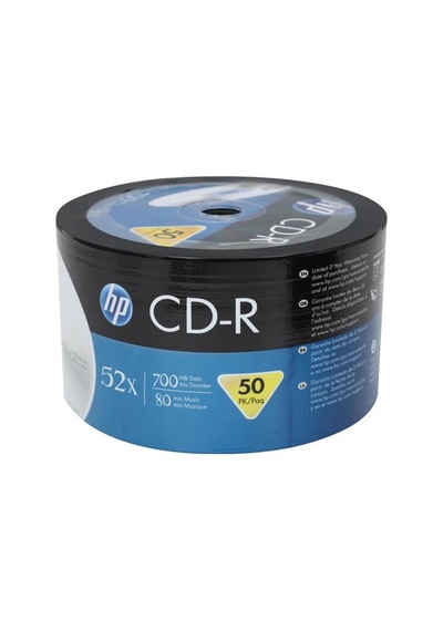 Hp Cd-r 700mb-80mın 52x 50 Li Shrink Kdo
