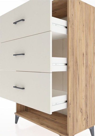 Hyperion Dolap 3 Çekmeceli 88x44x134 Çam-aytaşı Atlas Çam