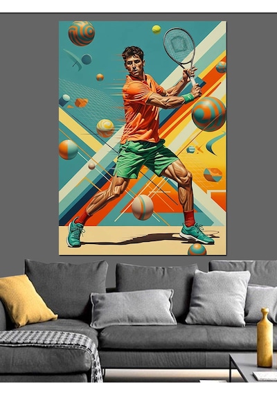 Ahşap Tablo Tenis Oynayan Erkek Sporcu