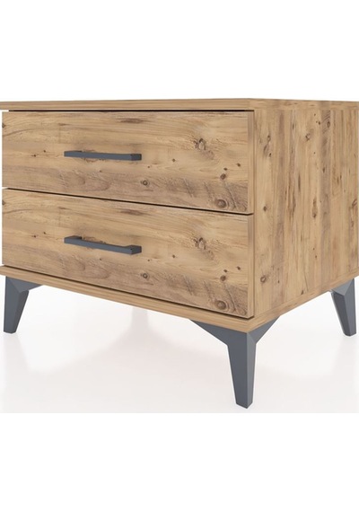 Hyperion Komodin 2 Çekmeceli 60x44x48 Çam-çam Çam