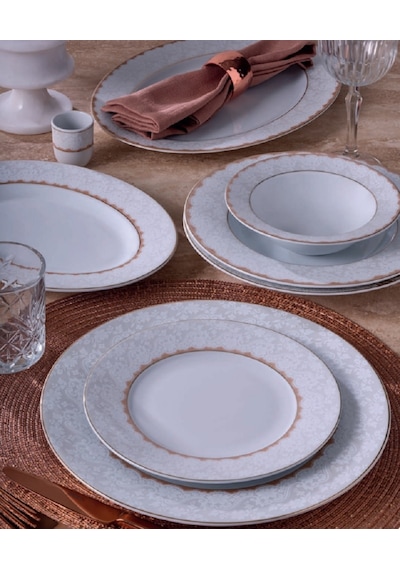 Güral Porselen 54 Parça 12 Kişilik Porselen Yemek Takımı Yt9305708 Çok Renkli