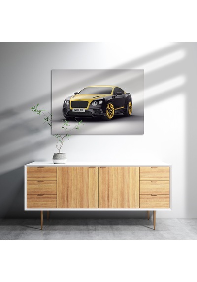 Cakasepetim Bentley Motors Limited Edition Sarı Siyah Ahşap Mdf Tablo