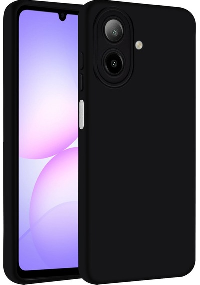 Samsung Galaxy  Uyumlu  A07 4g Nano İçi Kadife Silikon - Siyah