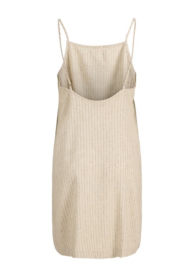 Kadin Kare Yaka Kolsuz Elbise - Almira - 12294717 Feather Gray