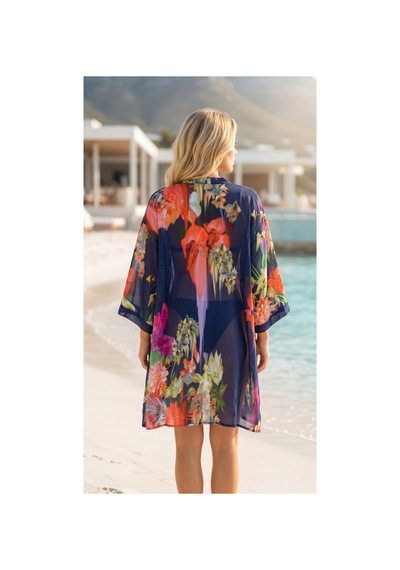 Lila Mare Pamuk Vual Kimono Renkli Renkli Lila Mare Pamuk Vual Kimono Renkli Renkli