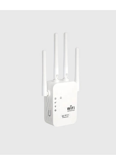 Mey İthalat 300mbps Wifi Menzil Genişletici 4 Antenli Wpa3 Güvenlikli Priz Tipi Repeater
