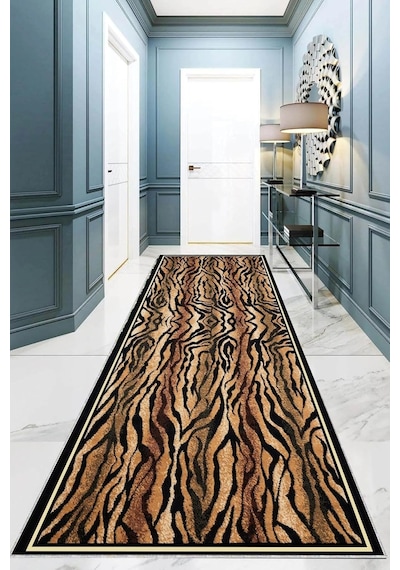 Pelangi Geometrik Karo Desenli Dijital Baskı Yıkanabilir Kaymaz Taban Modern Salon Halısı Ve Yo Standart