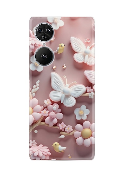 Reeder S19 Max Pro S Edge Kılıf Boutique Baskılı Resimli Pembe Kelebekler Pcode -088