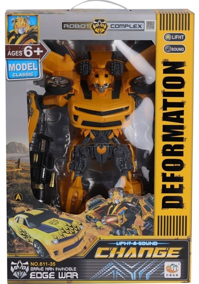 611-35 Büyük Boy 2 Asorti Dönüşebilen Araba 8 Çok Renkli