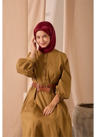 Silk Home Düz Shiny Eşarp 75006-74 kırmızı