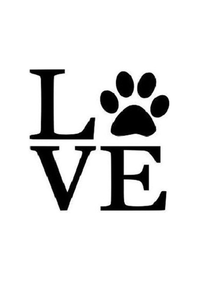 Kedi Love Ask Sticker 15x15 Cm Siyah