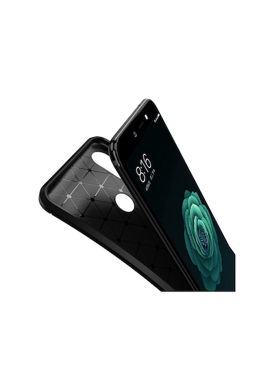 Apsuwa Xiaomi Mi A2 Lite Kılıf Negro Karbon Fiber Silikon