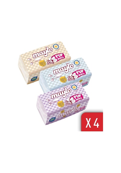 Maylo Puf Mendil Kış Serisi 150 Yaprak 4'lü Paket