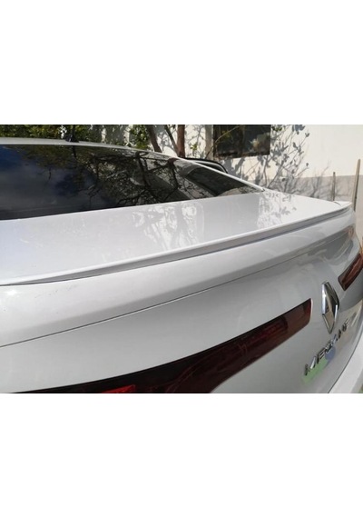 Renault Megane 4 Sedan Kasa Bagaj Üstü Spoiler Piano Black-Beyaz Parlak Siyah N11.2968