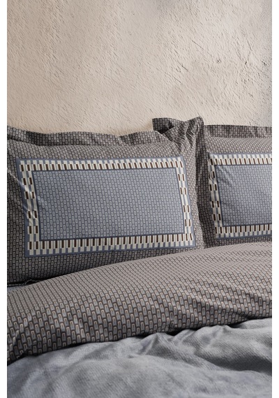 Doqu Home Lauren Maris Nevresim Takımı Çift Kişilik Gri