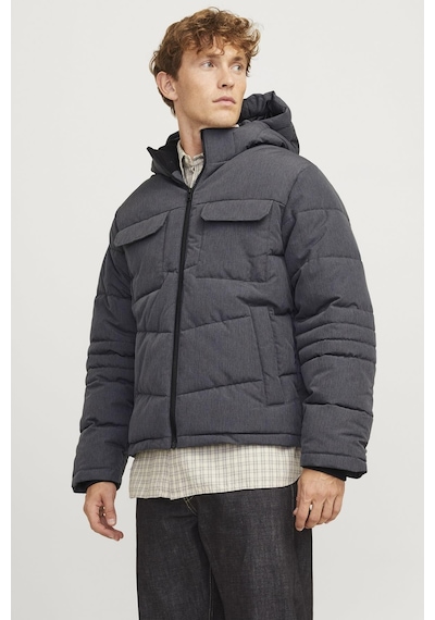 Jack & Jones Jjbuıld Puffer Jacket Koyu Gri 12256858 Cok Renklı