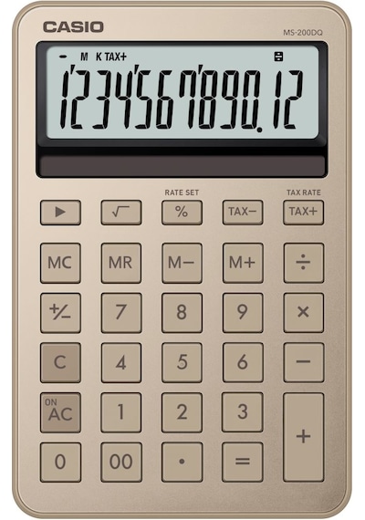 Casio Ms-200dq-gd-w-dp Hesap Makinesi Desktop Gri - Siyah