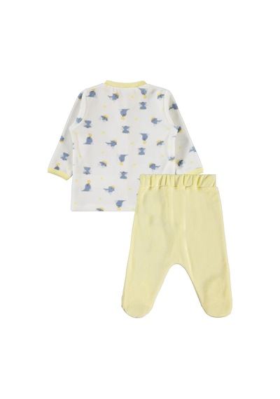 Civil Baby Little Sailors Nakışlı 1-9 Ay Pijama Takımı - Ekru