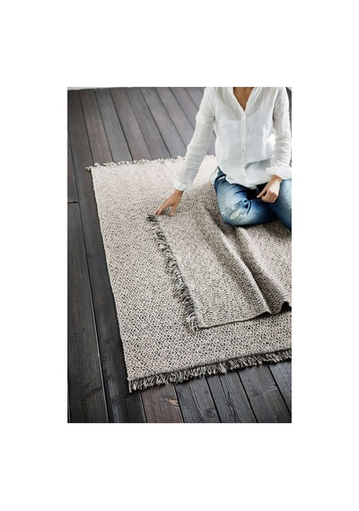 Ikea Rorkar Halı 80 X 150 Cm Siyah - Bej