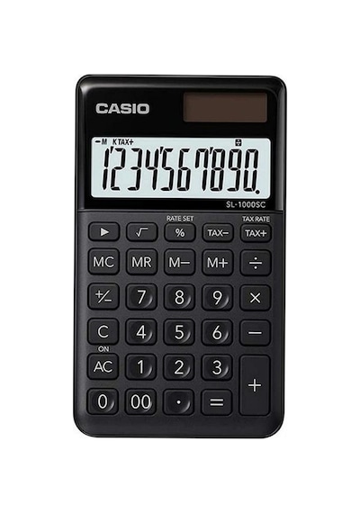 Casio Sl-1000sc-bk Cep Tipi 10 Hane Siyah Hesap Makinesi Beyaz
