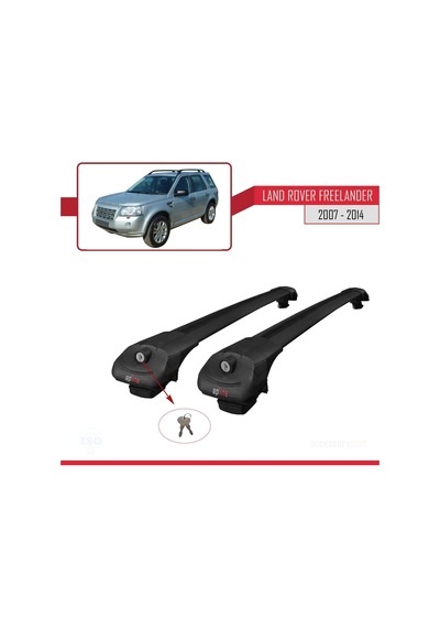 Land Rover Freelander 2007-2014 Arası İle Uyumlu Ace-1 Ara Atkı Tavan Barı Siyah