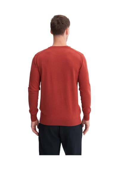 Cazador Slim Fit Soft Touch Basic Bisiklet Yaka Kazak-33155 Kiremit