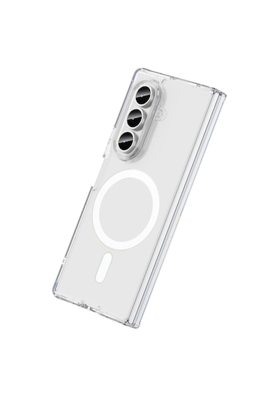Samsung Galaxy Uyumlu , Z Fold 7 Kılıf Magneticsafe Şeffaf Silikon - Şeffaf