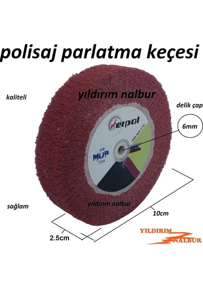 Cila Keçesi Kalın Boy Gümüş Sarı Kaliteli 100X20 Polisaj Parlatma