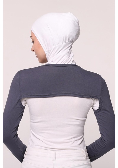 Altobeh Sıfır Yakalı Boyunluklu Kolluk Füme Çok Renkli