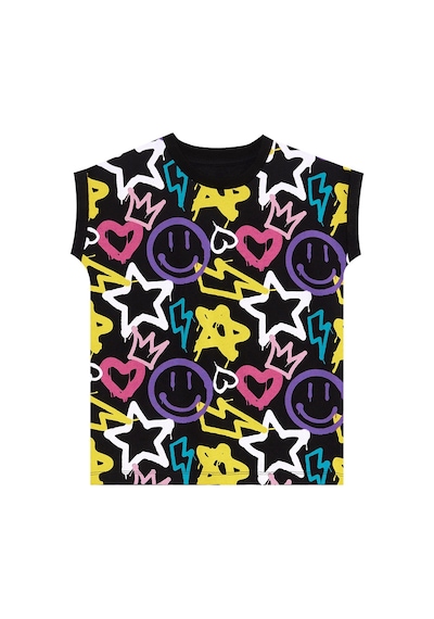 Denokids Mushi Street Style Kız Çocuk T-shirt Tayt Takım Çok Renkli Denokids Mushi Street Style Kız Çocuk T-shirt Tayt Takım Çok Renkli