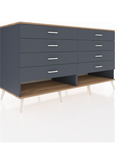 Kronos Konsol 8 Çekmeceli 176x59x99 Antrasit-çam/antrasit Antrasit-çam/antrasit Kronos Konsol 8 Çekmeceli 176x59x99 Antrasit-çam/antrasit Antrasit-çam/antrasit